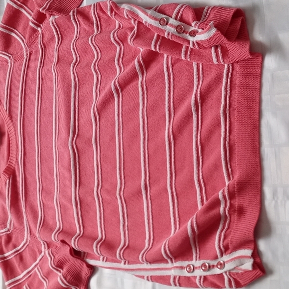 Laura Plus Knit Striped 3/4 Sleeve Top - Picture 9 of 12